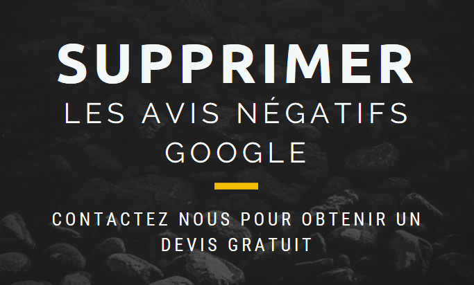 contact pour supprimer les avis google